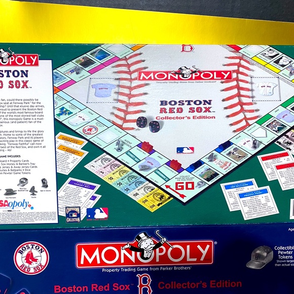 MONOPOLY BOSTON RED SOX COLLECTOR’S EDITION PARKER BROTHERS GAME COMPLETE - Picture 6 of 8